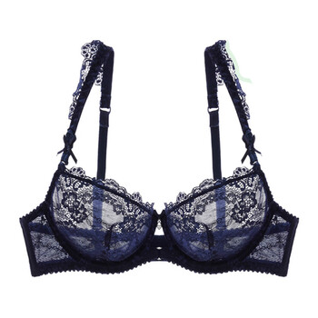 芭宠性感全透明胸罩真人法式性感纯欲内衣内裤女蕾丝款文胸套装情调透
