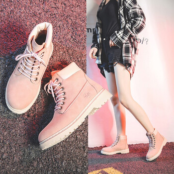 马丁靴女英伦风2020新款学生百搭厚底透气机车靴子女短靴网红单靴图珞