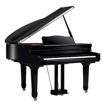 世爵(spyker)钢琴 hd-w136 三角数码钢琴 黑色