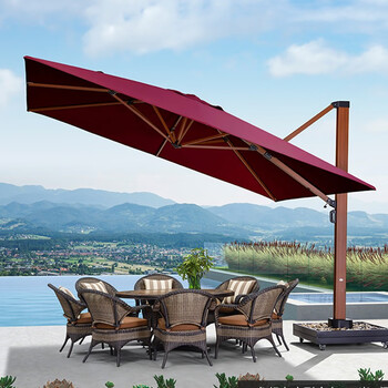 purpleleaf户外遮阳伞庭院伞大型摆摊太阳伞室外露天花园阳台方形罗马