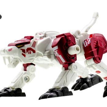 兽神兽合体金刚拼装变形战斗机器人模型体感男孩儿童玩具 野兽虎g2003