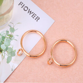 罗马杆吊环窗帘挂钩环金属环圈罗马杆配件环扣小圆圈罗马圈免打孔 黄