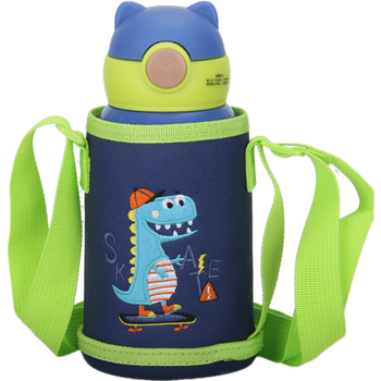 匡迪(dkadi) 匡迪儿童保温杯金力不锈钢儿童吸管杯套两用便携男女学生