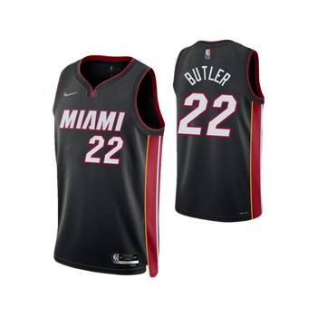 腾讯体育nba灰熊队75周年12号莫兰特球衣热火队22号巴特勒篮球服