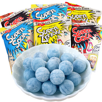 宓蝶日本诺贝尔超酸柠檬糖尖叫网红糖果 superlemon变态爆酸硬糖 【2