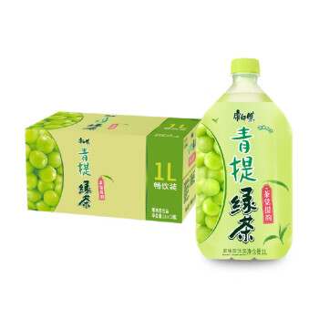 康师傅青提绿茶1l*12瓶  味茶饮料饮品大瓶畅饮装整箱 一箱