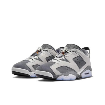 耐克nikeairjordan6lowpsg乔6大巴黎灰白低帮篮球鞋dz413300841
