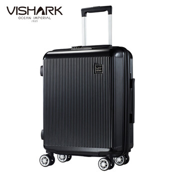 法国鲨鱼(vishark)海风系列拉链硬箱黑色20英寸vl8031 黑色 20寸