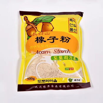 西瓜味的童话橡子粉延边特产橡子淀粉凉粉用 朝鲜族特色食品500克凉粉