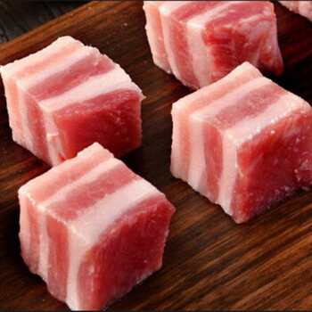 调理五花肉块五花肉块新鲜生猪肉生鲜冷冻猪肉五花肉丁二斤农家猪肉