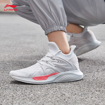 【李宁aglp127】李宁男鞋运动鞋休闲鞋一体成型编织鞋透气情侣款低帮