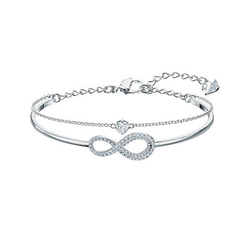 施华洛世奇swarovski 无限爱心二合一 swa infinity 手链  5520584