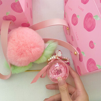 I M Hua Hua蜜桃永生花钥匙扣 I M Huahua 永生花玫瑰花貂 毛水蜜桃钥匙扣礼盒套装情人节礼物伴手礼同城纪念日生日礼物女结婚送女友 行情报价价格评测 京东