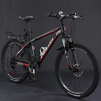 成人天津飞鸽山地自行车男上班骑成人学生大人减震轻便越野变速单车