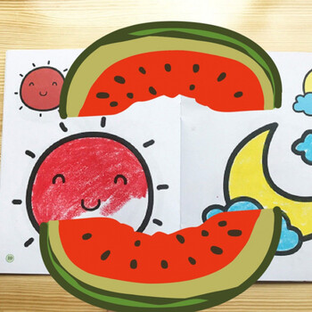 大钻 幼儿童画画书 涂色本2-3-6岁宝宝学画画涂鸦本幼儿园填色本绘