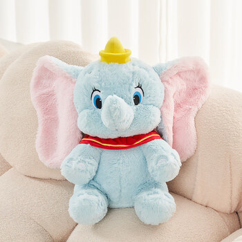 迪士尼小飞象公仔zoobies新品小飞象公仔迪士尼毛绒玩具抱枕靠垫绒毯3