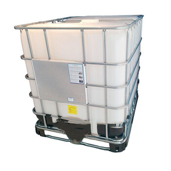 1000升塑料化工业桶卧式特大水箱食品级全新吨桶铁架塑料抗静电桶白色