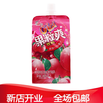 吸吸果冻果粒爽可吸饮料整箱布丁水蜜桃橙汁258ml*5袋 果粒爽350ml