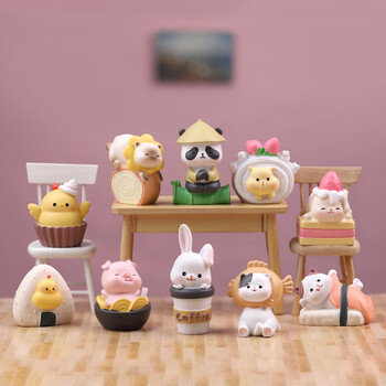 公仔男女孩摆件手办儿童送朋友生日礼物 萌食物语【单盒随机发货】