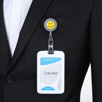 cardress卡德仕加厚硅胶工作证学生卡医院医生护士胸牌夹子工牌厂牌