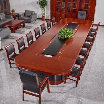 大型会议室办公会议中式会议桌 款式三5米*2米 带18张椅子【图片 价格