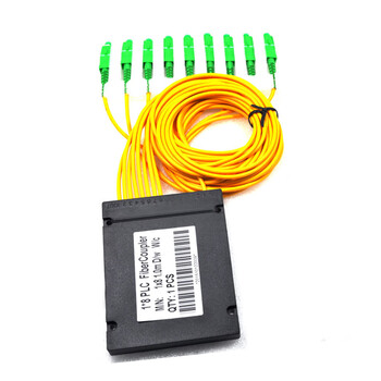 鸿升光电信级皮线光纤尾纤分光器sc1比:2一分二4分路器8分16 1分64 sc