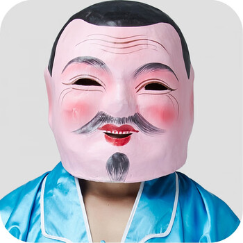 大头娃娃头套面具社火道具大头人男孩女孩秧歌服舞龙舞狮演出衣服