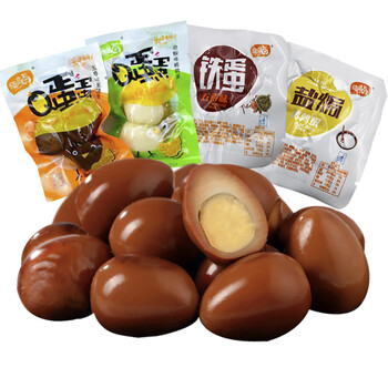 绝鼎卤q蛋蛋500g五香味铁蛋盐焗卤蛋鹌鹑蛋泡椒味独立小包装零食
