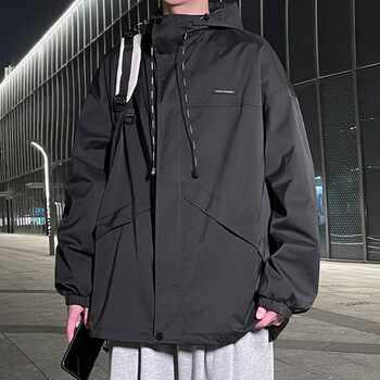 芦诺晞冲锋衣男女潮流美式外套男春秋季帅气百搭青少年帅气学生上衣男