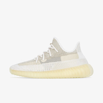 阿迪达斯adidas yeezy 350 v2 米白 氧化天使 男女同款椰子350 跑步鞋