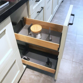 纤纳篮150窄拉篮侧拉篮厨房橱柜抽屉200调味篮300柜纤纳篮