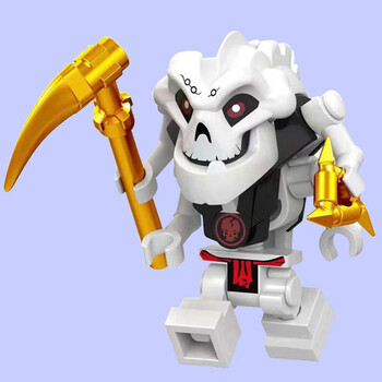 兼容积木h007幻影忍者新品积木e先生加满都复仇面具76043积木人仔a089