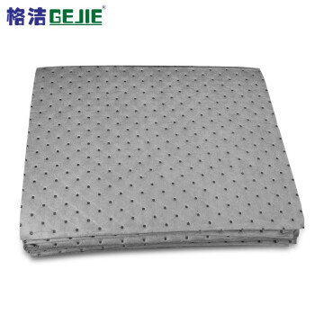 格洁921002通用吸液棉工业吸油棉各种液体溢油漏油应急吸附棉铺垫40×50cm×2mm×200片