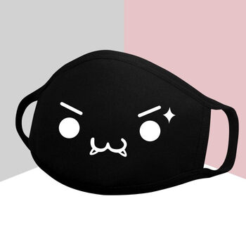 新品印花口罩卡通表情动漫周边口罩男女潮款可爱秋季冬季印花防晒透气