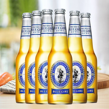 严选徽韵娘bluegirl蓝妹啤酒330ml瓶装6瓶