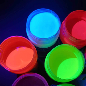 igiftfire荧光颜料颜料墙海洋馆发光紫光灯发光颜料蓝色1公斤单盒