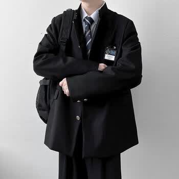 pzcl情侣装一男一女夏天全套立领中山装男女热血新款高校服日系jk西服