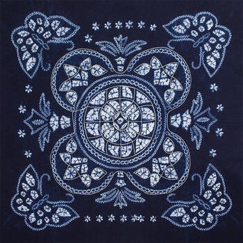 扎染蜡染棉麻桌布扎染桌布云南民族白族手工扎染布料茶几布茶室酒吧