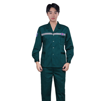 急诊科工作服120急救中心服装河南服科医生长袖分体套装护士服墨绿工