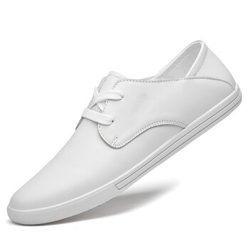 尊士烟斗时尚小白鞋男春夏新款男士商务休闲鞋舒适软底两穿男鞋子韩版