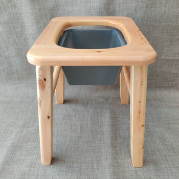 坐凳老人实木坐便椅孕妇残疾人坐便凳家用坐便器可折叠木质座便椅加固