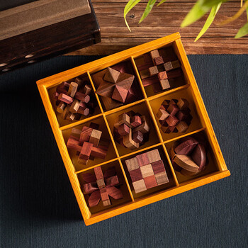 菲利捷鲁班锁 机关盒全套儿童小学生10岁以上成人高难度挑战 中号6cm