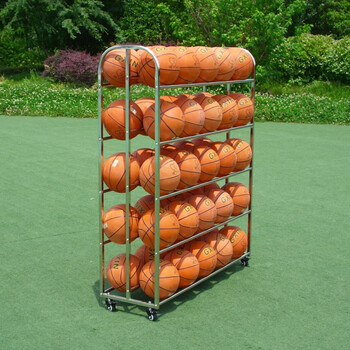 裕赛美 篮球收纳架幼儿园不锈钢球车置球架球类收纳框展示架足球陈列