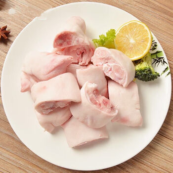 冷藏发货新鲜猪脚圈现切冷冻4斤猪肘圈猪蹄红烧猪蹄煲汤食材十字丽日