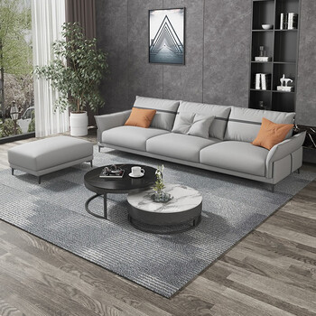 上林春天沙发意式布艺沙发现代简约家用大小户型客厅免洗科技布套装