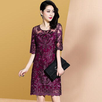 夏季小个子喜婆婆连衣裙婚宴矮个子小个子结婚妈妈礼服春秋装婚庆母亲