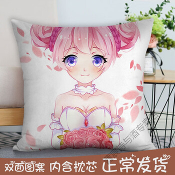 q版-小乔 方枕:35x35cm迷你>莤宸>抱枕靠垫>居家布艺>