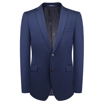 mayor雅戈尔西服套装男单上衣羊毛藏蓝色西装商务休闲外套 深蓝色 170