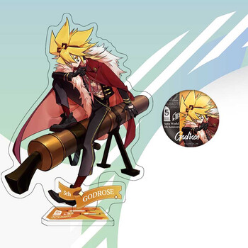 次元亚克力人形摆件礼品嘉德罗斯五周年立牌徽章立牌高约16cm双面夹层