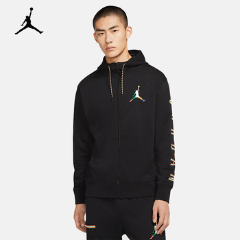 aj 男子全长拉链开襟连帽衫 air jordan sport dna cz5429 cz5429-010